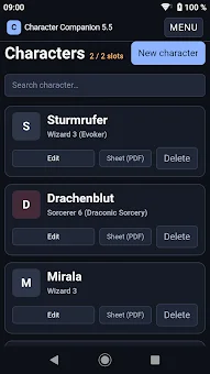 Character Companion 5.5 screenshot