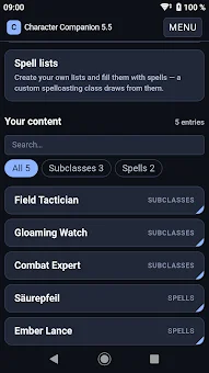 Character Companion 5.5 screenshot