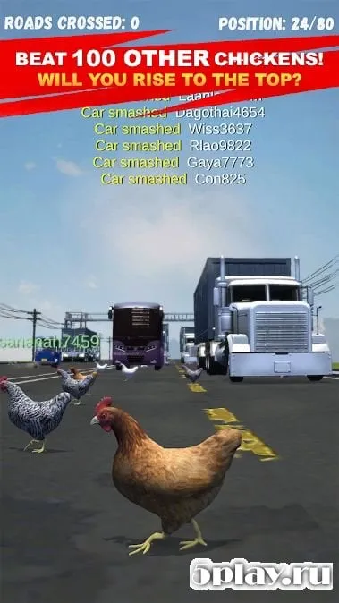 Chicken Challenge: Cross Road Royale screenshot 1