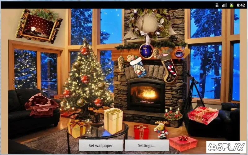 Christmas Fireplace LWP Full screenshot 3