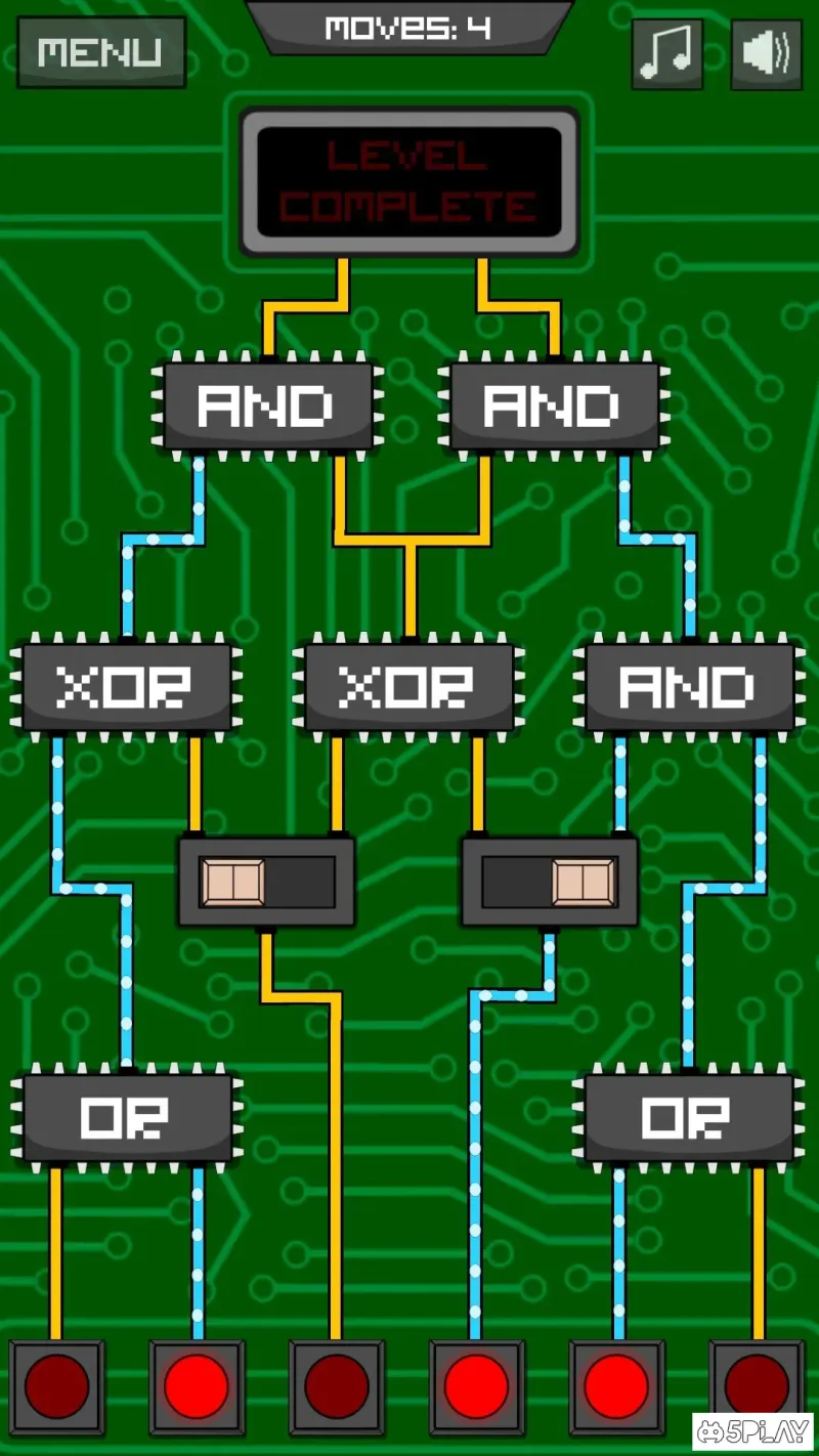 Circuit Scramble - Computer Logic Puzzles screenshot 1
