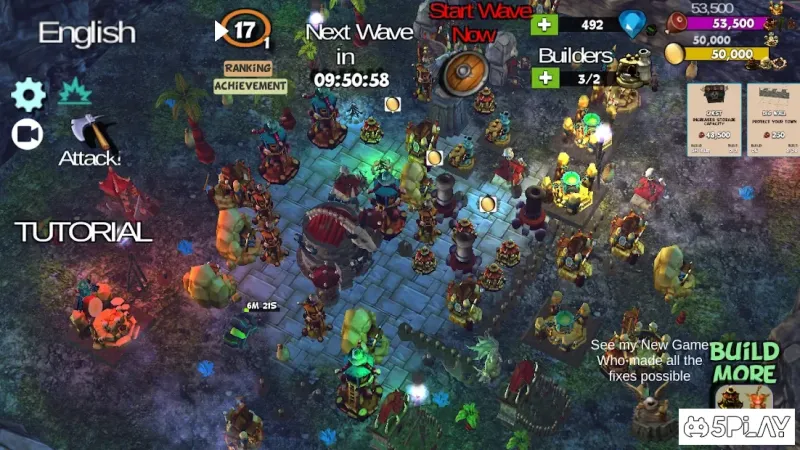 Clash Of Orcs City Building Defense War TD screenshot 1