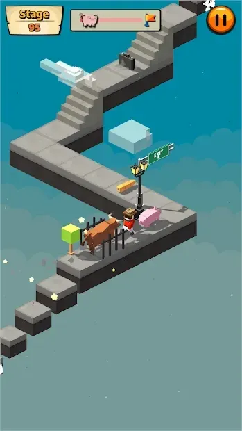 Cow Pig Run Tap: The Infinite Running Adventure screenshot 3