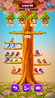 Cozy Bird Sort screenshot