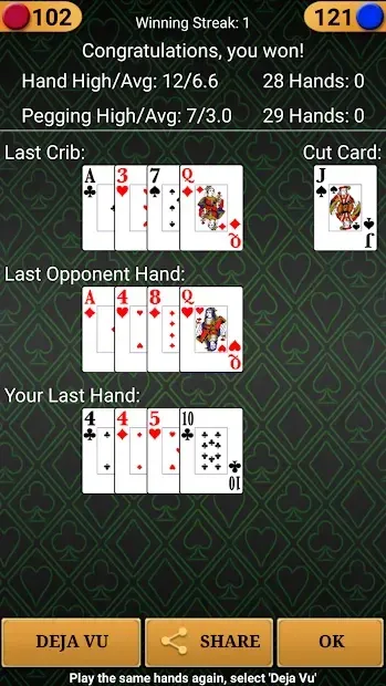 Cribbage Pro Online! screenshot 3