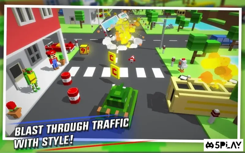 Crossy Brakes : Blocky Toon Racer 1.0.6 screenshot 4