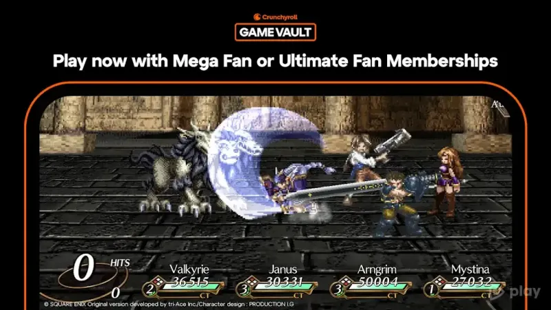 Crunchyroll: VALKYRIE PROFILE LENNETH 0.1.9 screenshot 1