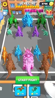 Crystal Dinosaur Element Fight screenshot