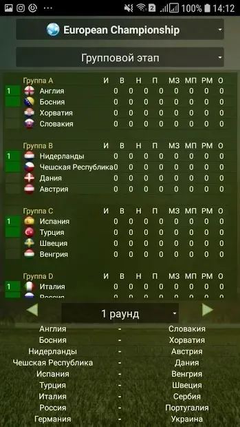 Cyberfoot футбольный менеджер 2206 screenshot 1