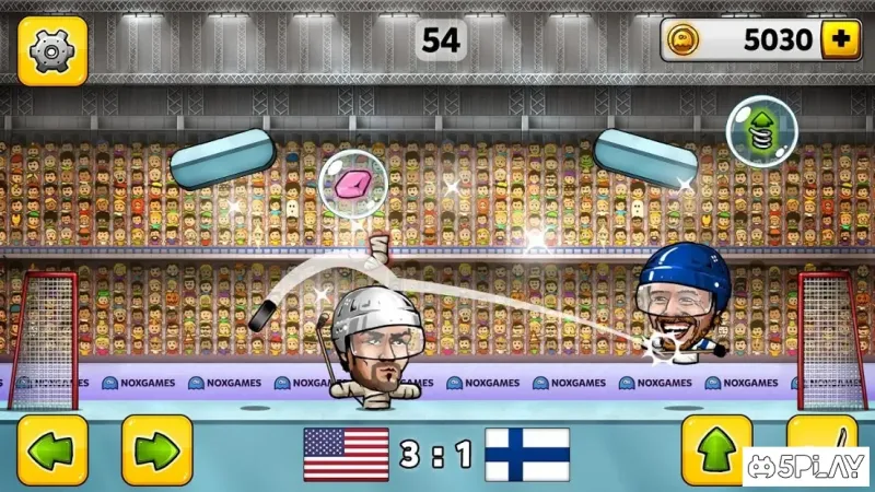 🏒 паппет хоккей с шайбой: голова пруда 🏆 1.0.29 screenshot 1
