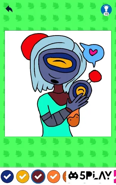 Раскраска для Бравл Старс по номерам 0.10 screenshot 2