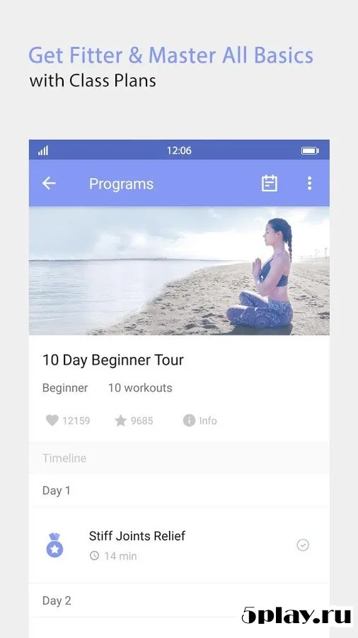 Daily Yoga (Ежедневная йога) - Yoga Fitness App 7.14.00 screenshot 2