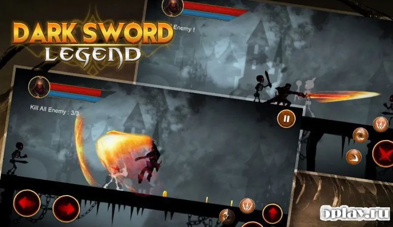 Dark Shadow Legend - Black Swordman Hero Fight screenshot 2