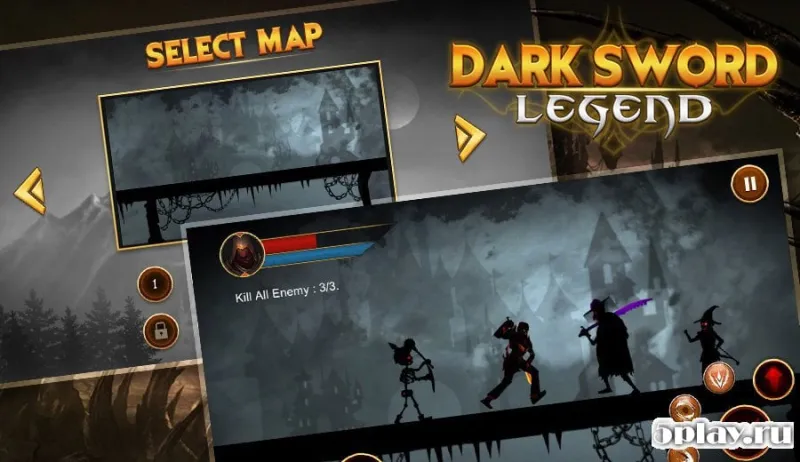 Dark Shadow Legend - Black Swordman Hero Fight screenshot 4