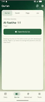 Dawam – Daily Qur'an Reader screenshot