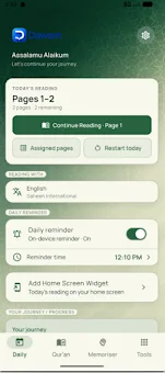 Dawam – Daily Qur'an Reader screenshot