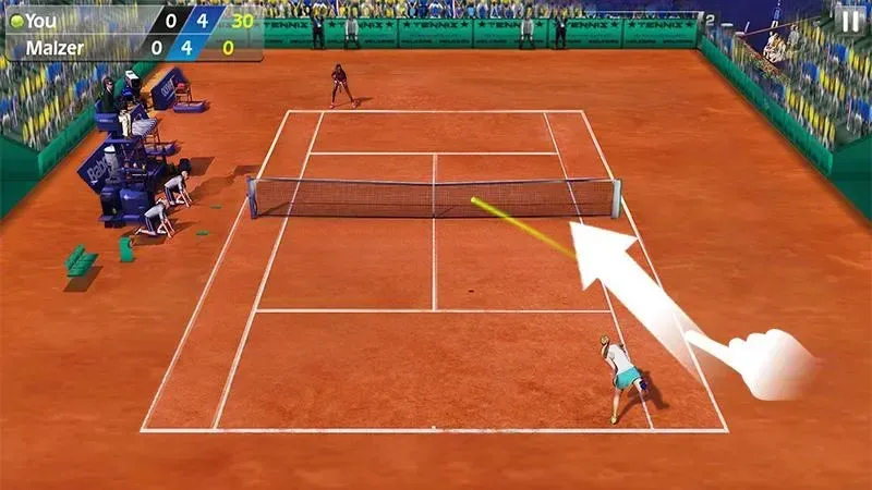 Теннис пальцем 3D - Tennis 1.8.4 screenshot 2