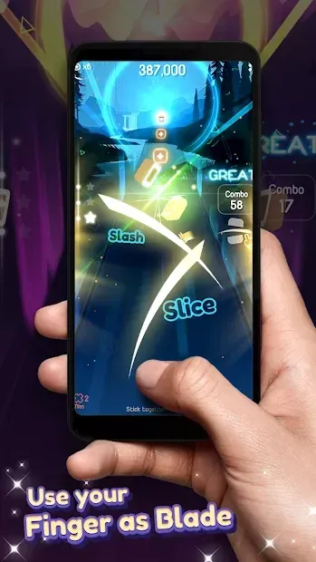 Танцюючий клинок: електронна музика і ритм screenshot 1