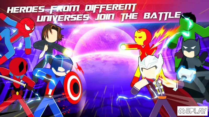 Бой героев Супер Stickman 2.5 screenshot 1