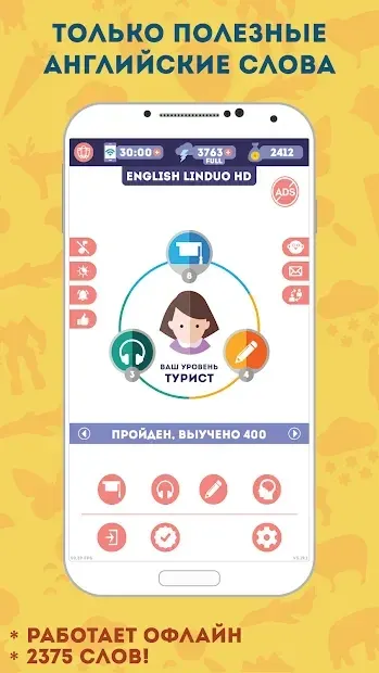 Английский для Начинающих: LinDuo HD 5.32.5 screenshot 1