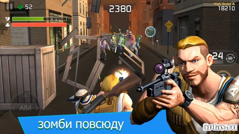 Бегущие мертвецы -Zombie Стрельба Запуск FPS игры v1 screenshot 1