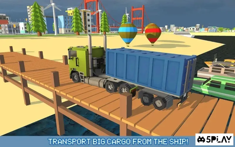 Блочный водитель грузовика: городской транспорт 1.9 screenshot 1