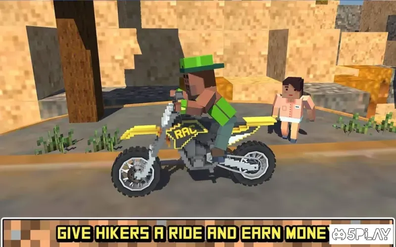 Блочный мото велосипед SIM: летний ветер 1.9 screenshot 1