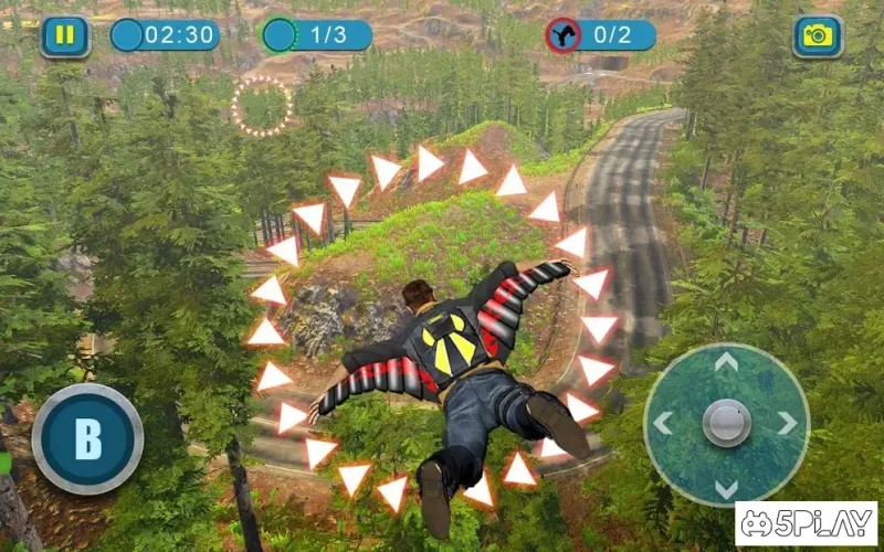 Симулятор полета Wingsuit - 3D Flying Game v13 screenshot 1