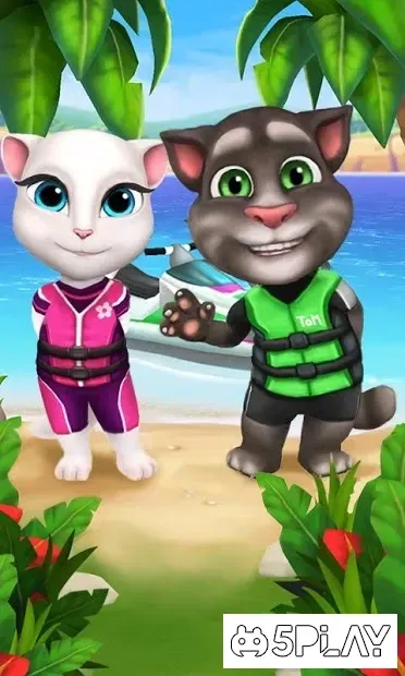 Аквабайк Говорящего Тома 1.2.1.17 (Мод: много денег) screenshot 4