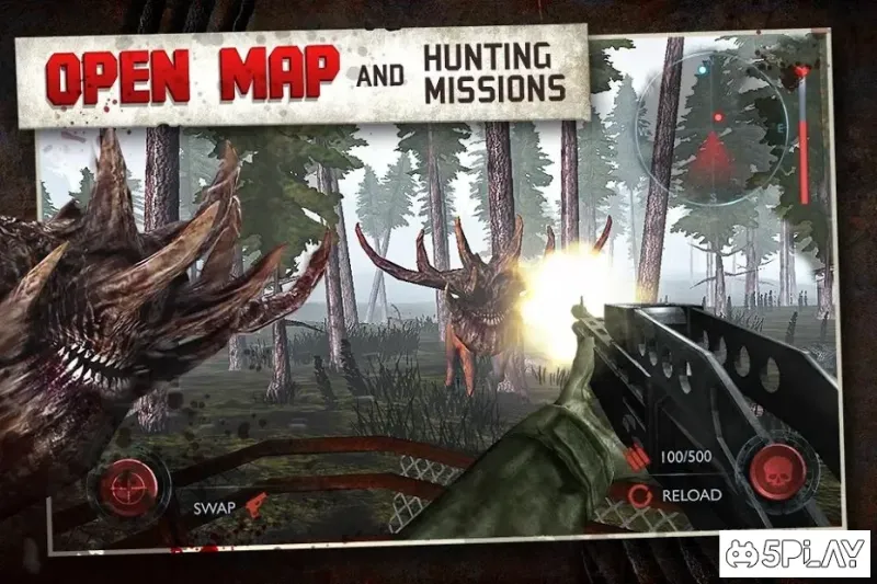 Dead Forest Zombie Deer Hunter 0.5.1 screenshot 1