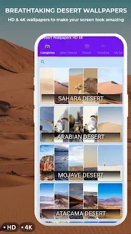 Desert Wallpapers HD & 4K screenshot