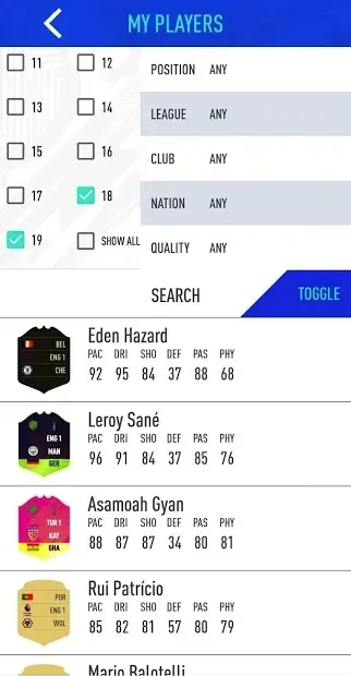 Draft Simulator for FUT 19 screenshot 2