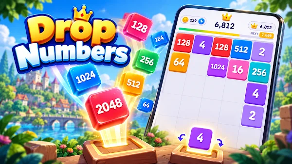 Drop Numbers: Merge Game screenshot