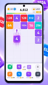 Drop Numbers: Merge Game screenshot