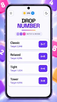Drop Numbers: Merge Game screenshot