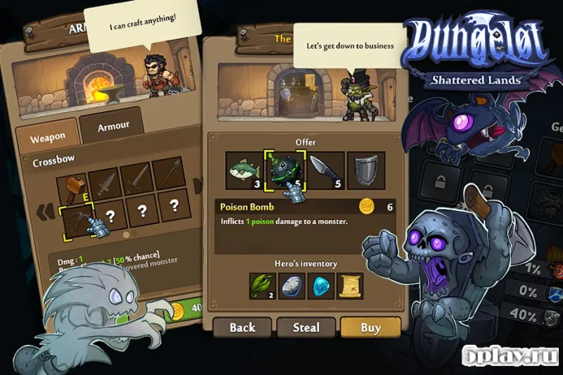 Dungelot Shattered Lands screenshot 1