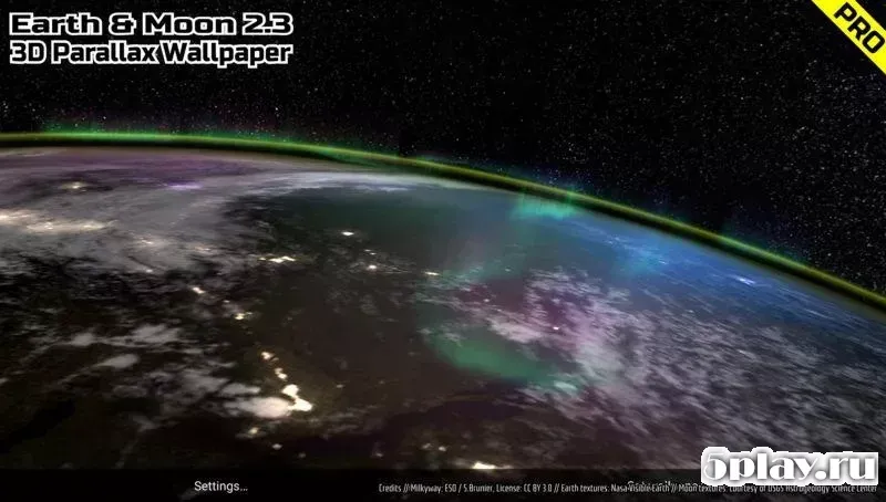 Earth & Moon in HD Gyro 3D PRO 2.9 screenshot 2