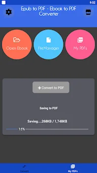 Ebook Converter - Epub to pdf screenshot