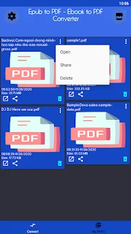 Ebook Converter - Epub to pdf screenshot