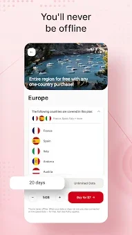 ESIM for Travel & Data | USIMS screenshot