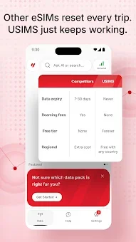 ESIM for Travel & Data | USIMS screenshot