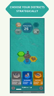 Exagon: Hex City Builder screenshot