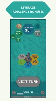 Exagon: Hex City Builder screenshot