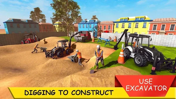 Excavator Tractor and JCB Game screenshot