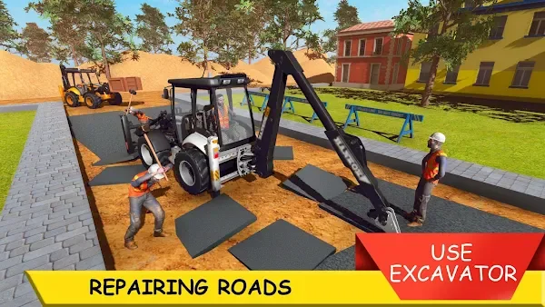 Excavator Tractor and JCB Game screenshot