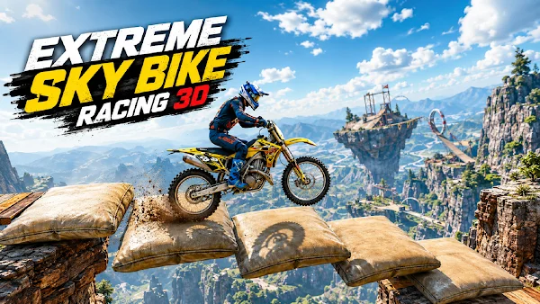 Extreme Sky Bike Racing 3D screenshot