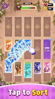 Fantasy solitaire sort screenshot