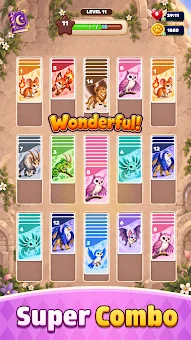 Fantasy solitaire sort screenshot