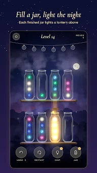 Firefly Jars: Glow Sort Puzzle screenshot