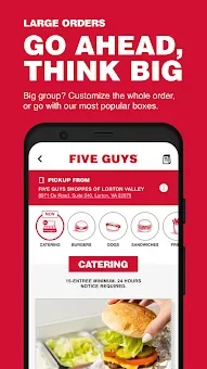 Five Guys screenshot